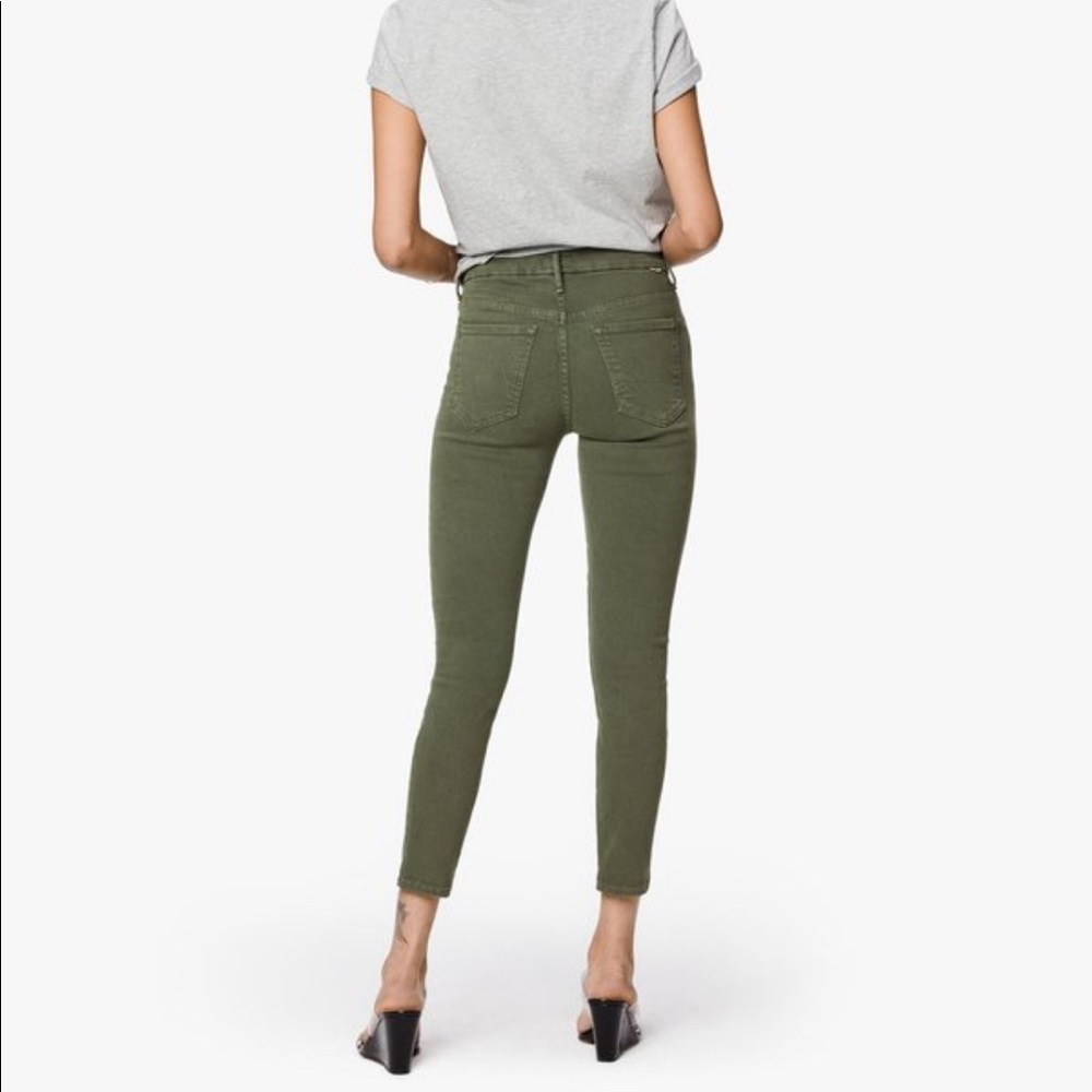 NEW • Mother • Looker Ankle Skinny Jeans Olive 25 - Picture 3 of 7